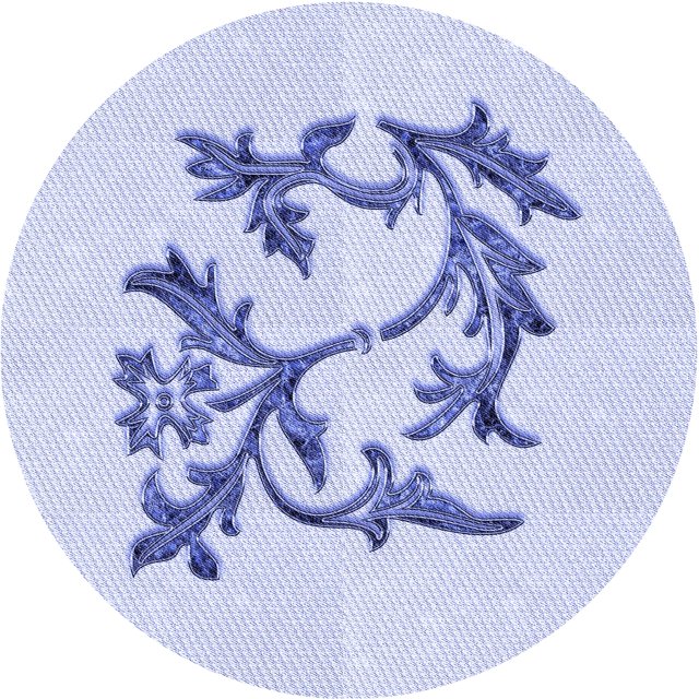 Ahgly Company Tapis Rond Lavable en Machine Intérieur Transitionnel Bleu Lavande, 5 Pieds Rond