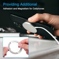 thumbnail image 3 of Uxcell Universal Metal Ring Sticker Wireless Magnetic Charger Magnet Ring Stickers 56x1 Mm(ODxT) for Phone Case for All Cellphones, 2 Pack, Light Green, 3 of 6