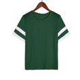 thumbnail image 3 of Chandails à Manches Courtes pour Femmes T-Shirts Surdimensionnés pour Femmes T-Shirts Amples Demi-Manches Col Rond Hauts Color Block Tuniques T-Shirts Surdimensionnés pour Femmes Hauts à Demi-Manches pour Femmes, 3 of 6