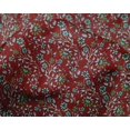 thumbnail image 4 of oneOone Silk Tabby Fabric Leaves & Floral Block Printed Craft Fabric BTY 42 Inch Wide, 4 of 4