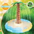 thumbnail image 3 of Splash Buddies Inflatable Palm Tree Sprinkler Splash Pad, 3 of 5