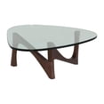 thumbnail image 4 of Table basse en noyer avec plateau en verre, 4 of 4