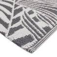 thumbnail image 4 of 6'x9' Tropical Leaves Pewter Polyweave Rug, 4 of 5