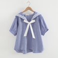thumbnail image 2 of Chemise Classique pour Femmes à Boutons Haut Basique Polyvalent pour Usage Quotidien Blouse Décontractée Confortable avec Col Intemporel, 2 of 3