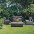 thumbnail image 1 of Costway 6PCS Patio Rattan Furniture Set Space Saving Cushioned Fully Assembled, 1 of 10