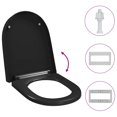 thumbnail image 2 of vidaXL Soft-close Toilet Seat with Quick-release Design Black, 2 of 5