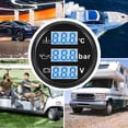 thumbnail image 3 of Digital Boat Water Temp Oil Pressure Voltmeter with Triple Gauge Set, High Clarity Digital Display, Reliable Reminding System for Cars, RVs, Trucks, Boats, Yachts, and, 3 of 7