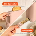 thumbnail image 3 of bella 2-Slice Slim Toaster with Extra Long Slot, 6 Setting Shade Control with Reheat & Cancel Buttons, Blossom, 3 of 4