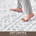 thumbnail image 4 of SIXHOME 8'x10' Area Rugs for Living Room Washable Rugs Boho Large Area Rug Modern Geometric Neutral Carpet and Area Rugs for Home Decor Foldable Non Slip Bedroom Rugs Grey, 4 of 6