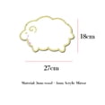 thumbnail image 3 of Nordic Wood Acrylic Mirror Wall Camera Props Wall Decoration F, 3 of 4