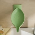thumbnail image 1 of Boîte à Savon Murale Réglable en Forme de Feuille avec Porte-Savon Rotatif pour Lavabo, 1 of 6
