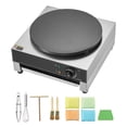 thumbnail image 1 of KFFKFF Electric Crepe Machine, 16" Commercial Grade, 1700W Power Flat Griddle, Nonstick & Stainless Steel for Pancakes, Desktop Round Cereal Pancake Maker with Temperature Adjustment, 1 of 9