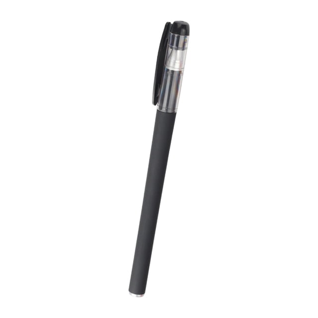 Frosted Needle Tip Gel Pen Black Ink Fine Point Writing Pen School Office Exam Student Use Smooth Ink Ballpoint Pen Business Notes Plastic F-759 Black