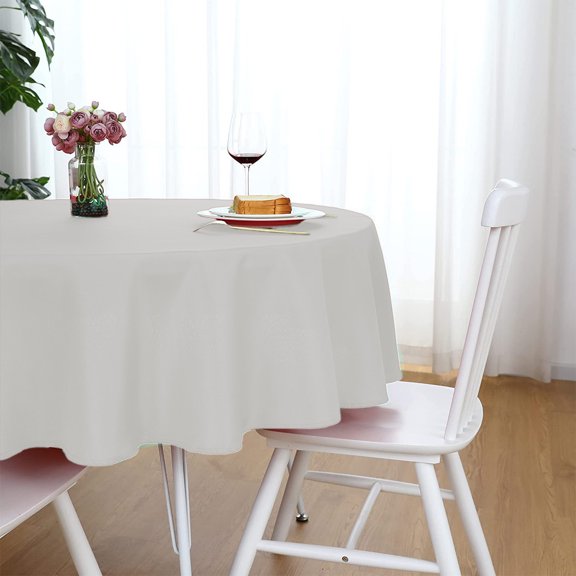 60 Inches Round Tablecloths Round Tablecloths Suitable For Home Use Pubs Restaurants Polyester Fiber And 9 Colors Available