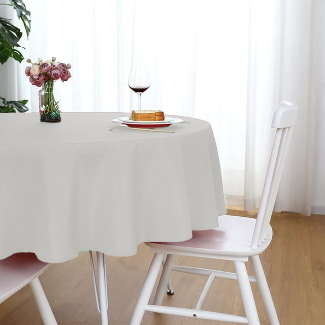 60 Inches Round Tablecloths Round Tablecloths Suitable For Home Use Pubs Restaurants Polyester Fiber And 9 Colors Available