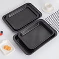thumbnail image 3 of TIELUTT Baking Sheet Pan Nonstick Baking Sheets Rectangle Broiler Pan for Oven Flat Cookie Sheet No Edges Non Stick Wire Rack for Cooking Half Sheet Large Cooking Sheets for Oven Nonstick Small Cooki, 3 of 3
