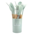 thumbnail image 1 of Cooking Non-stick Pan Storage Bucket Wooden Handle Silicone Kitchenware 12-piece Silicone Kitchenware Set, 1 of 1