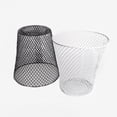thumbnail image 3 of Rubbish Bags Wire Mesh Round Waste Lightweight Can Open Top Wastebasket Recycling Desk School Garbage Cans Home & Custom Storage, 3 of 4