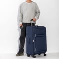 thumbnail image 2 of Jetstream Softside Expandable Large Checked Luggage, Lightweight Rolling Travel Suitcase with Spinner Wheels, 2 of 10