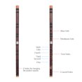 thumbnail image 2 of Labymos G Key Chinese Traditional Instrument Dizi Bitter Bamboo Flute with Chinese Knot for Beginners, 2 of 8