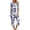 Blue, variant on Womens Pajamas Set Shorts Womens Printing Round Neck Short Sleeve Sleepshirt and Pants Sets Loungewear Pajamas with Pockets Womens Short Sleeve Tops Womens Pajamas Set Summer