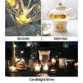 thumbnail image 4 of 50-Pack Unscented Flameless Tea Light Candles Round Paraffin Floating Votives for Wedding Romantic Centerpiece Decor, 4 of 9