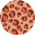 thumbnail image 1 of Ahgly Tapis de Zone Carré Orange Transitionnel Lavable en Machine, 3 Pieds Carré, 1 of 7