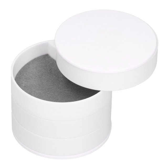 Jewelry Box Spin Ornaments Organizer Dustproof Container Simple Holder Jewel Box Storage Jar Container