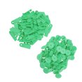thumbnail image 1 of Ear Tag For Livestock, Soft  Ear Tags 100pcs TPU Safe Durable Pig Livestock  For Breeding Population Prevention Control For Cattle Farm Animals No Letters, Green, 1 of 8