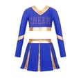 thumbnail image 1 of Aislor Uniforme de Cheerleading pour Filles Enfants Tenues de Cheer Patchwork Métallique Costume de Compétition Performance A03 6, 1 of 5