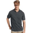 thumbnail image 1 of Hanes Mens CottonBlend EcoSmart Jersey Polo With Pocket 2-Pack, 3XL, 1 of 7