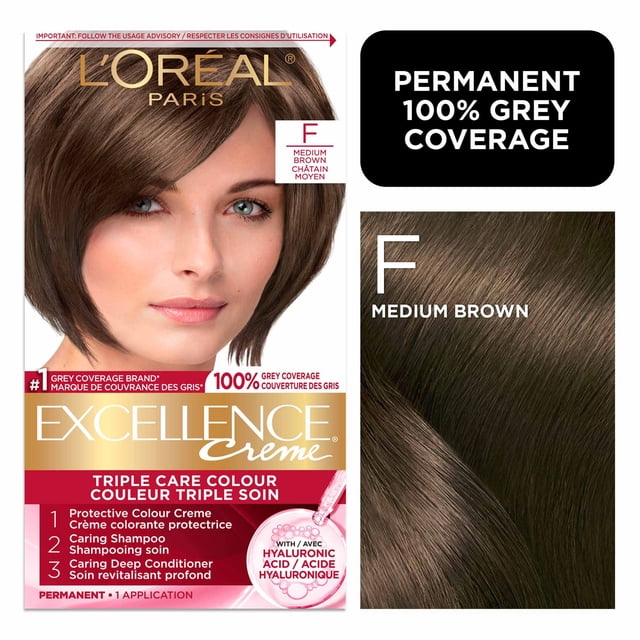 L'Oréal Paris Excellence Crème Teinture pour Cheveux Triple Soin, Coloration Permanente