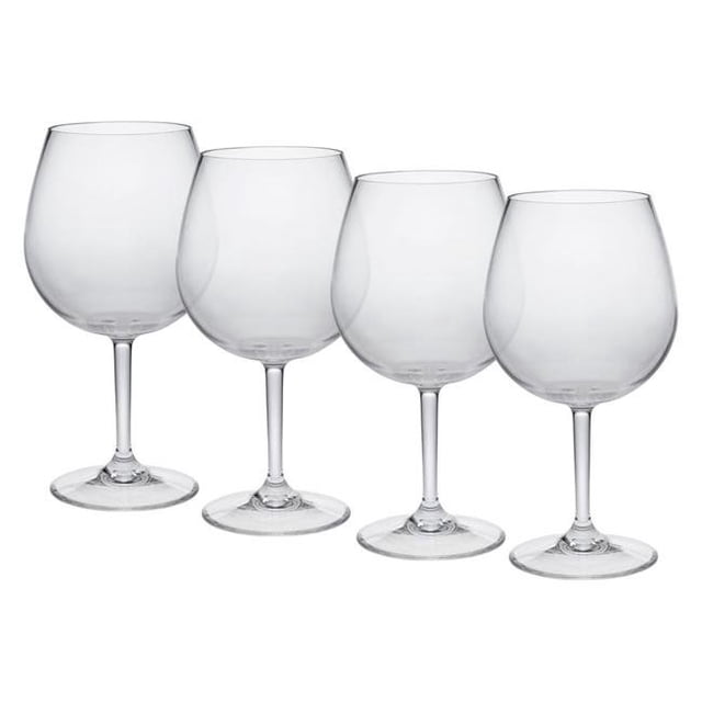 LeadingWare Group TRS-0703 Verre à Vin Incassable en Tritan 23 oz (Ensemble de 4)