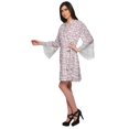 thumbnail image 2 of Moomaya Printed Bridesmaid Robes Short Bride Getting Ready Dress Loungewear, 2 of 6