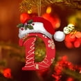 thumbnail image 4 of Christmas Tree Decorations 26 Letters Christmas Tree Decoration Pendant Christmas Tree Ornaments Personalized Diy Christmas Ornaments Christmas Decoration Xmas Tree Hanging Decor, 4 of 5