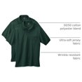 thumbnail image 4 of Hanes Mens CottonBlend EcoSmart Jersey Polo With Pocket 2-Pack, 2XL, 4 of 7
