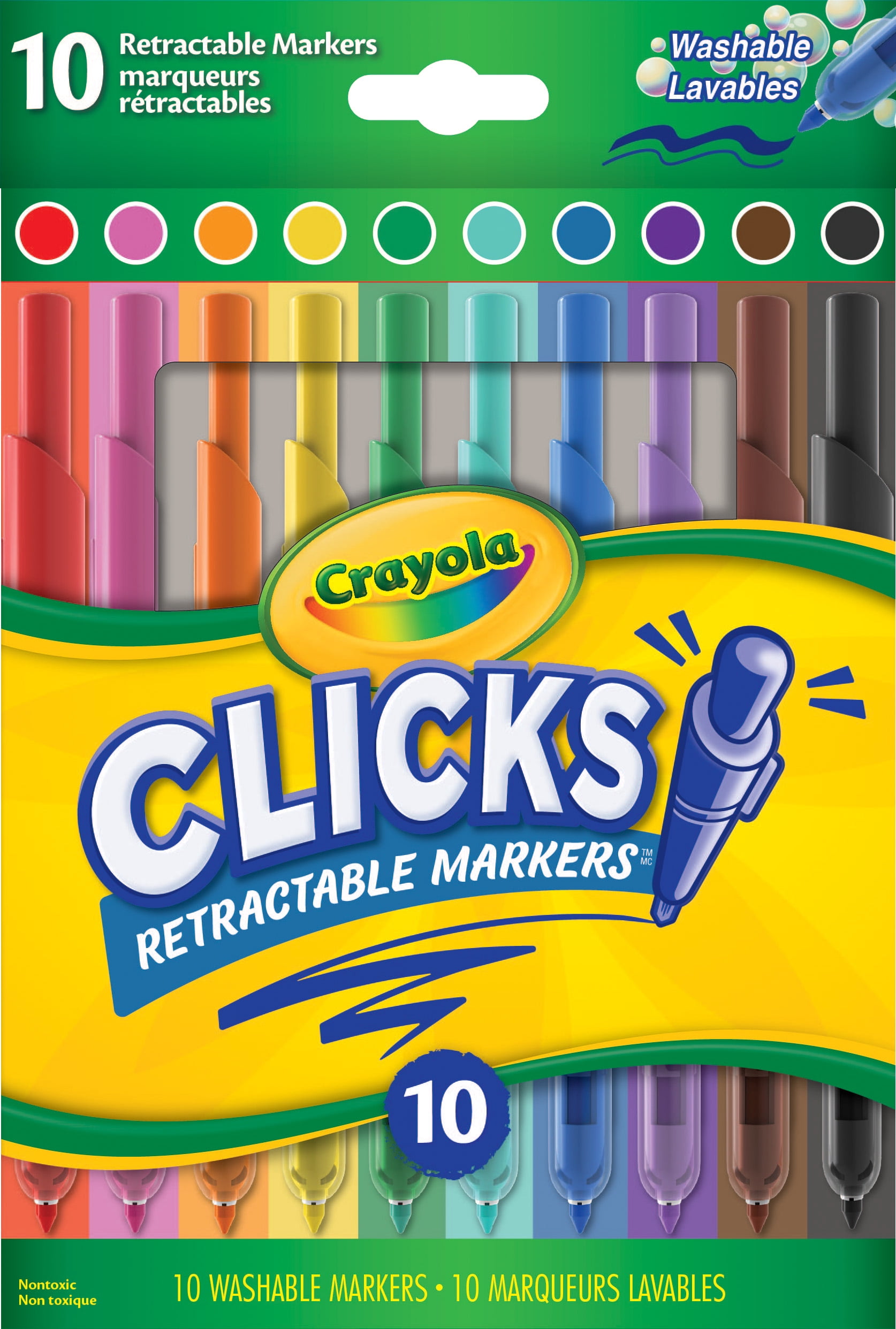 Crayola Clicks Retractable Markers 10 Count