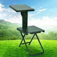 thumbnail image 2 of Portable Folding Chair Seat Lightweight Multifunctional Stool with Backrest for Writing Barbecue Travel Picnic Hunting Child - Green, 2 of 8