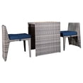 thumbnail image 1 of Ensemble de conversation pour balcon et patio All-Space 3 pièces - Bleu, 1 of 3