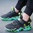 thumbnail image 2 of Splozh Espadrilles Garçons Filles Chaussures Enfants Chaussures Garçons Chaussures Confortables Semelle Souple Chaussures de Sport Décontractées Chaussures de Sport à la Mode Vert Foncé, 9,5-10 Ans, 2 of 5