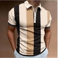 thumbnail image 2 of HKEJIAOI Men's Shirts Short Sleeve Performance Slim Fit Zip T-Shirts for Sports, 2 of 5