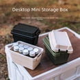 thumbnail image 2 of 7-Piece Durable 1.1L Army Green Storage Organizer Set: Portable Mini Containers with Removable Lids for Camping, BBQ Tools, Seasoning Bottles & Home - Compact Indoor/Outdoor DeskSolution, 2 of 6