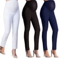 thumbnail image 4 of Pure cotton breathable and comfortable adjustable high elastic maternity pants casual suit pants, 4 of 5