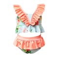 thumbnail image 2 of LSLJS Toddler Kids Baby Girls Summer Ruffled High Waist Bikini Print Split Swimsuit, Baby Swimwear, 2 of 9