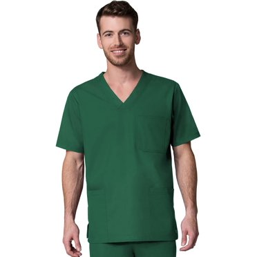 Maevn 5206 Men 3 Pocket V-Neck Top Hunter XS