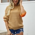 thumbnail image 4 of KKSTN Pulls pour Femmes Casual Fashion Couleur Contraste Pull Tricoté à Manches Longues Pull à Col Rond Automne Pulls, 4 of 8