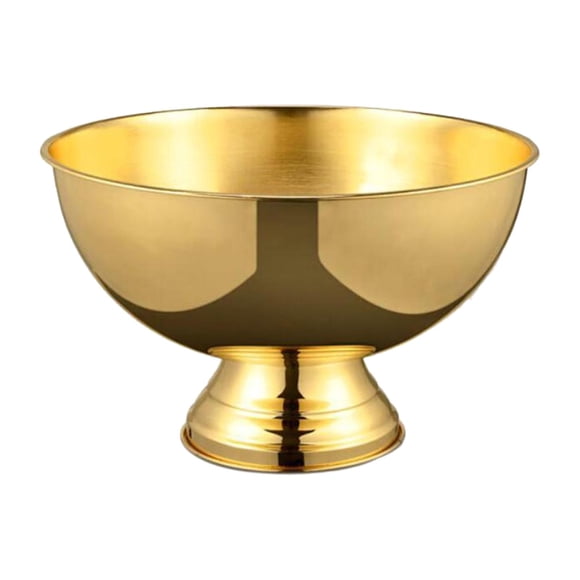 Party Beverage Bin Chilling Tub Metal Drink Chiller Elegant Durable Champagne Bowl Ice Bucket for Clubs Home Outdoor and Indoor Bar Camping Aureate