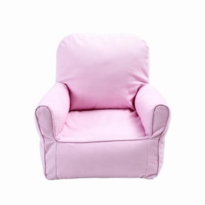 kowaku Kids Sofa Chair Removable Cover Child Armchair Rounded Armrests Young Child Sofa Chair, Pink