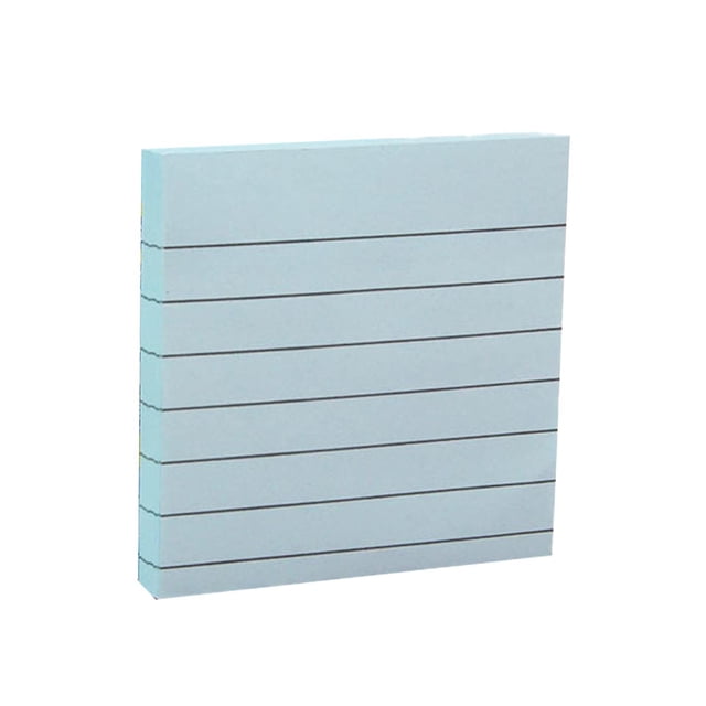 Jierger 3x3 Inch Lined Sticky Notes, 100 Sheets Self-Stick Notepads for School, Office, Home Desk, Graduation Party Planning, Notebook Marking, Easy to Post Accessories