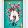 thumbnail image 4 of BKER Easter Able To Move And Make Sounds Home Decoration Artificial Flower Wreath Front Door Decoration Flower Spring Wreath, 4 of 5